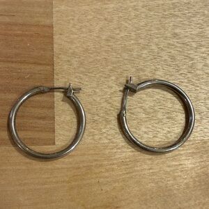 Elegant Silver Hoop Earrings